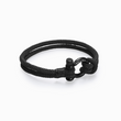 Load image into Gallery viewer, black Nautical Bracelet on white background

