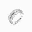 Load image into Gallery viewer, To My Angel in Heaven Personalized Plume Ring on a white background
