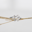 Load image into Gallery viewer, Be-Leaf In Yourself Like I Do Leaf Silver Ring placed on top of a small branch of a tree
