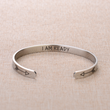 Load image into Gallery viewer, &quot;I am ready&quot; motivational silver-plated bracelet
