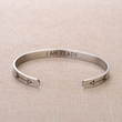 Load image into Gallery viewer, &quot;I am ready&quot; motivational bracelet placed on top of brown fabric.

