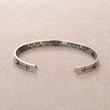 Load image into Gallery viewer, Remember whose daughter you are and straighten your crown silver bracelet
