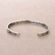 Load image into Gallery viewer, &quot;Always my sister, forever my friend&quot; engraved on a silver bracelet placed on top of a fabric
