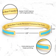 Load image into Gallery viewer, We Are Best Friends Color Bangle bracelet  specifications
