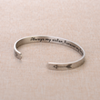 Load image into Gallery viewer, &quot;Always my sister, forever my friend&quot; engraved on a silver-plated bracelet
