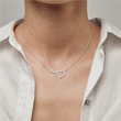 Load image into Gallery viewer, Female model wearing Infinite Heart Necklace
