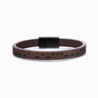 Load image into Gallery viewer, To My Son, I Love You Leather Morse Code Bracelet on a white background
