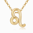 Load image into Gallery viewer, Leo Zodiac Sign Pendant Necklace on a white background
