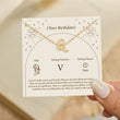 Load image into Gallery viewer, Leo zodiac sign necklace together with a gift card
