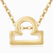 Load image into Gallery viewer, Libra Zodiac Sign Pendant Necklace on a white background
