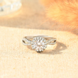 Load image into Gallery viewer, Zircon Diamond Ring on canvass background
