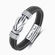 Load image into Gallery viewer, Mother &amp; Son A Bond That Can’t Be Broken Linked Bracelet silver plated on a white background
