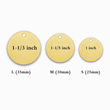 Load image into Gallery viewer, Personalized Pet gold plated Tag size chart
