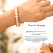 Load image into Gallery viewer, model wearing Daughter and Mother Forever Linked Together Crystal Stack Bracelet and holding a personalized message card
