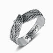 Load image into Gallery viewer, Angel Wing Personalized Pet Memorial Ring with name
