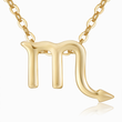 Load image into Gallery viewer, Scorpio Zodiac Sign Pendant Necklace on a white background
