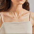 Load image into Gallery viewer, Love letter necklace worn by a female model
