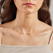 Load image into Gallery viewer, Mama gold plated necklace worn by a model
