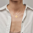 Load image into Gallery viewer, To My Granddaughter Compass Gold  Necklace Worn By A Model

