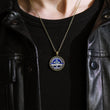 Load image into Gallery viewer, To My Son, Love Dad Pendant Necklace worn by a model
