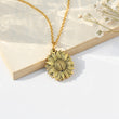 Load image into Gallery viewer, To My Daughter, You Are My Sunshine Personalized Necklace placed at the edge of a book 
