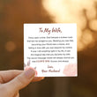 Load image into Gallery viewer, Personalized message card for To My Wife, &quot;I Love You&quot; Secret Sentiments Personalized Necklace
