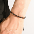 Load image into Gallery viewer, model wearing Morse Code Bracelet
